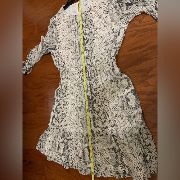 J CREW Factory Women's Multicolor Snake print smocked-waist dress Small - Picture 6 of 6